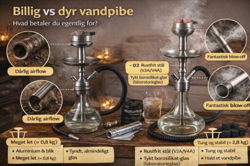 Billig vs dyr vandpibe